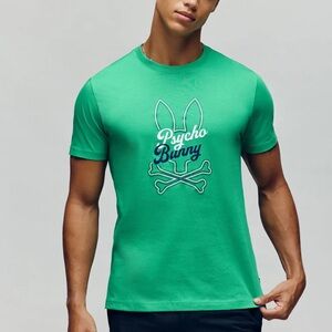 NWT Psycho Bunny Vibrant Green Short Sleeve Tee Size 6-L